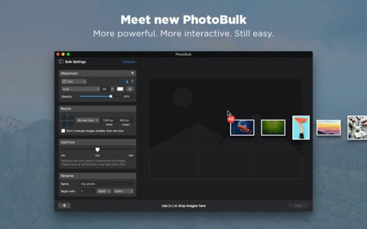 PhotoBulk 一括画像変種アプリ