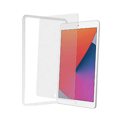 Nimaso アンチグレアタイプ ガイド枠付きガラスフィルム iPad（第9世代）