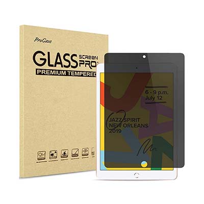 ProCase 覗き見防止ガラスフィルム iPad（第9世代）