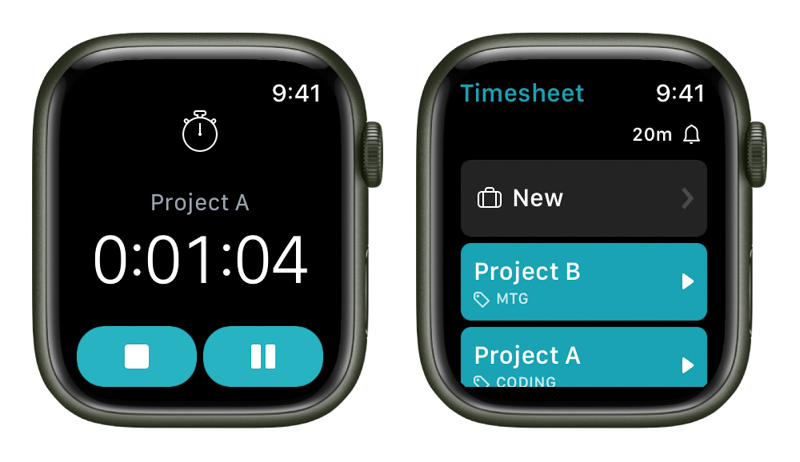 Timesheet｜作業時間を記録してカレンダーに同期（Apple Watchアプリ）