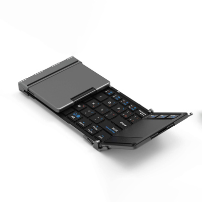 【iClever】折りたたみ式 & タッチパッド搭載Bluetoothキーボード（iPad miniキーボード）