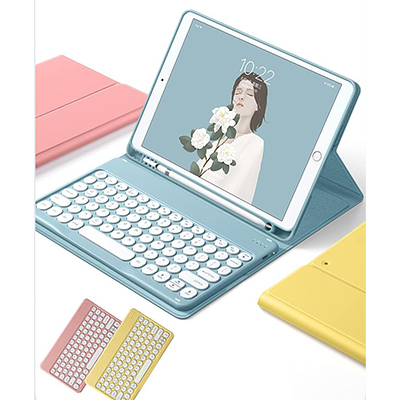 【SENLAN】可愛いデザイン・カラーのキーボードケース（iPad mini6向け）