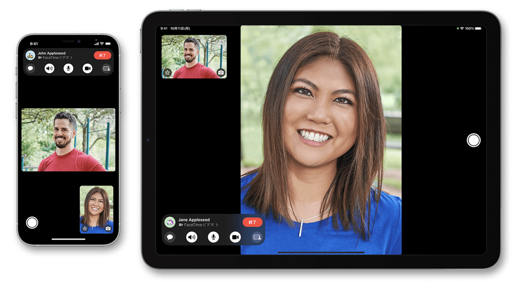 iPadでビデオ通話（Apple公式サイト）