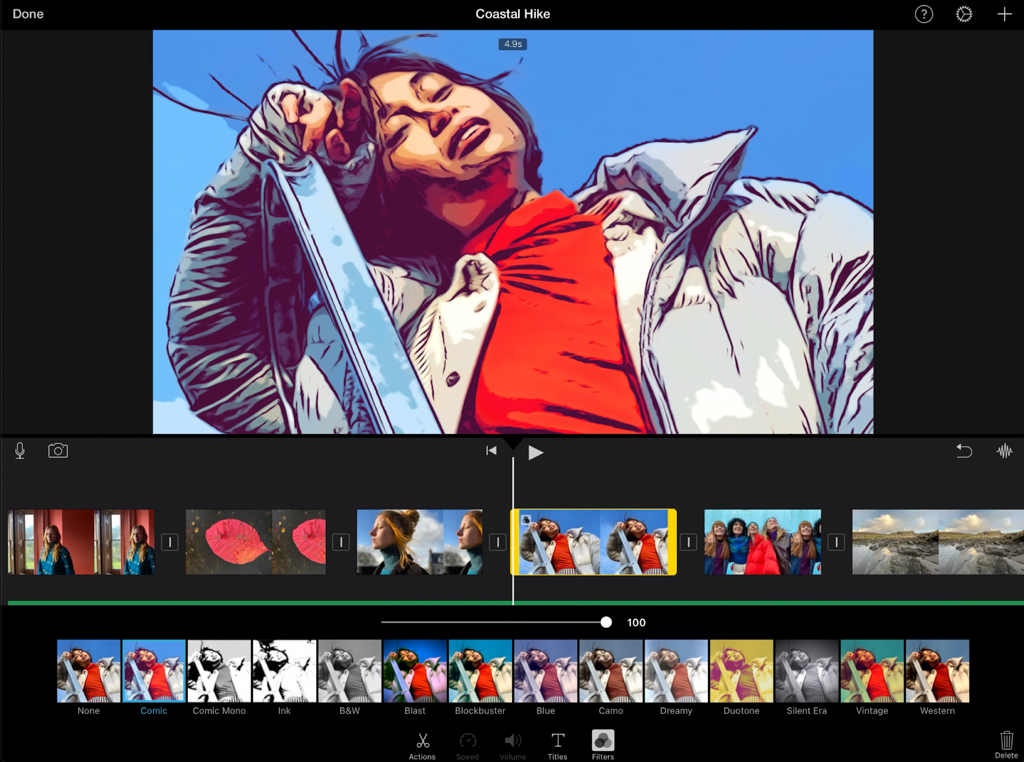 iPadで動画編集できる「iMovie」