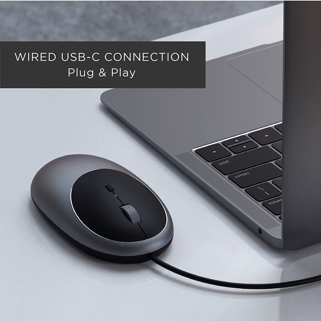 C1 USB-C対応の有線マウス【Satechi】MacBook有線マウス