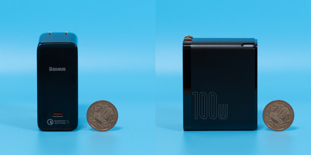 Baseus「100W USB PD充電器」の外観