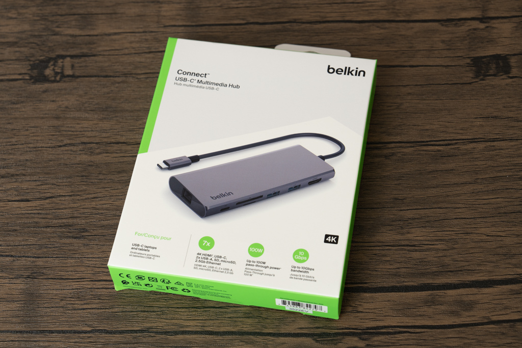 Belkinの7in1 USB-Cハブ レビュー｜10Gbps・100Wパススルー・4K 60Hz対応の高性能USB-Cハブ