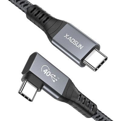 XAOSUN L字型のThunderbolt 4対応USB Type-Cケーブル