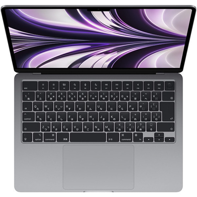 M2 MacBook Airの色（スペースグレイ）