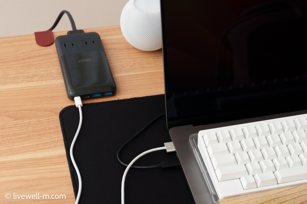 Anker Prime Charging Station (6-in-1, 140W)でMacBook Pro 16インチを140W充電