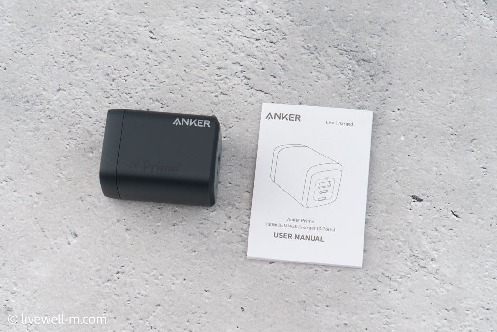 Anker Prime Wall Charger (100W, 3 ports, GaN)のパッケージ内容