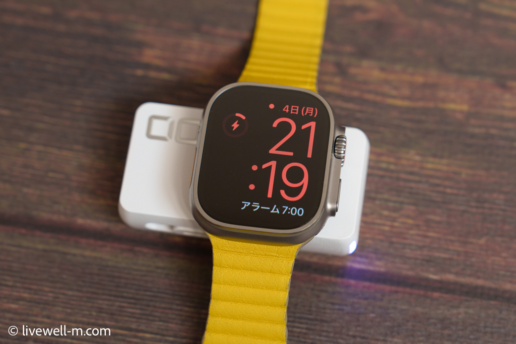 CIO SMARTCOBY DUALでApple Watch Ultraを充電