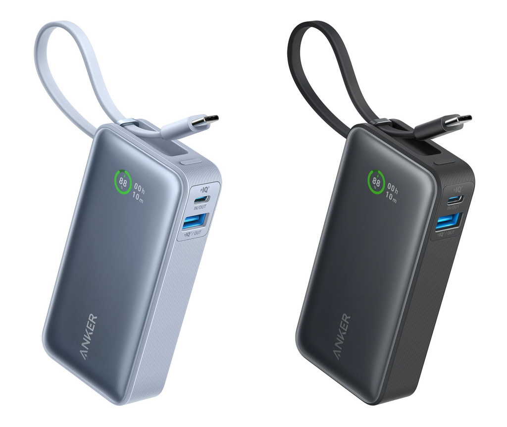 Anker Nano Power Bank (30W, Built-In USB-C Cable)のカラーバリエーション