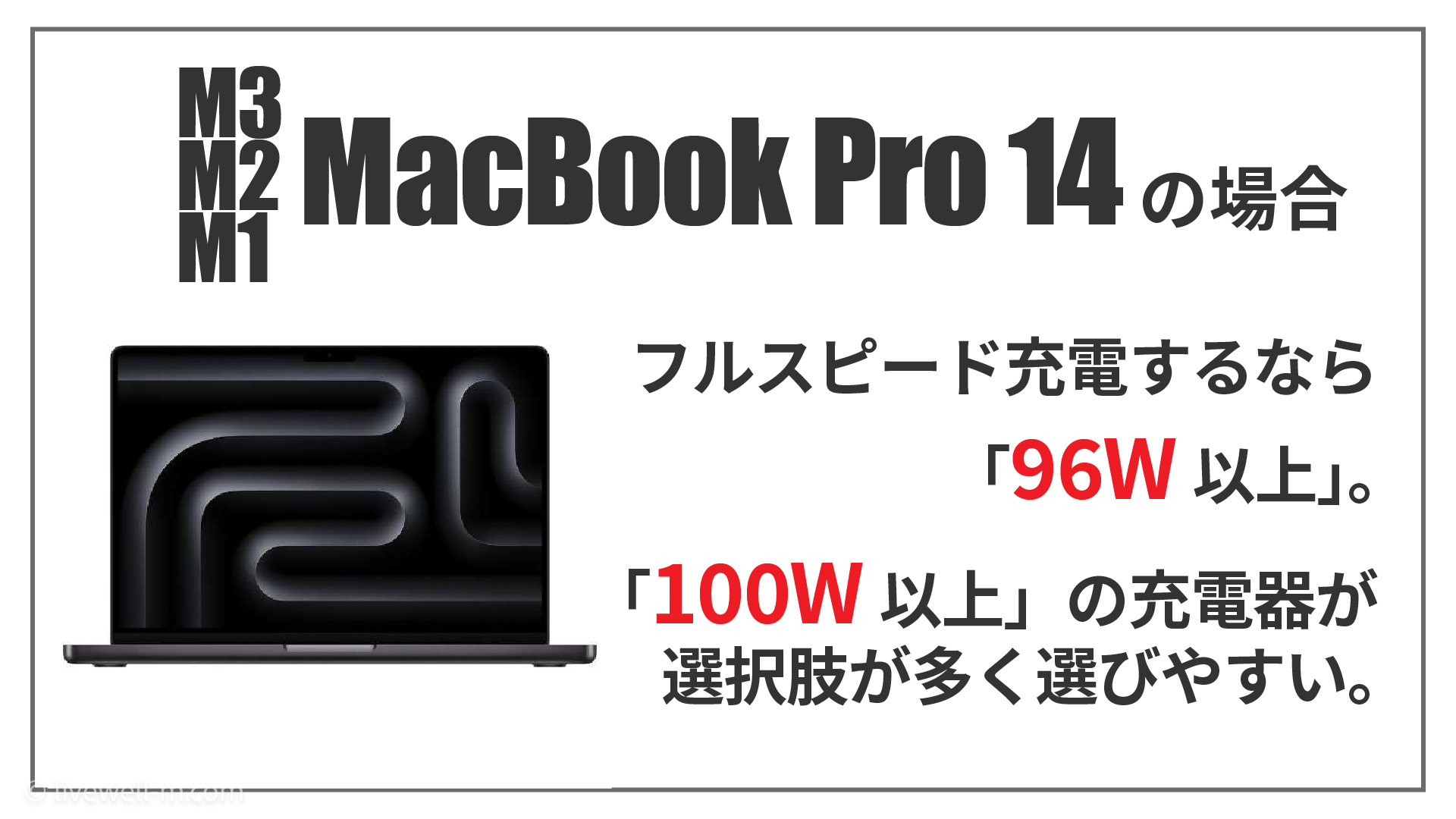 M3/M2/M1 MacBook Pro 14インチの場合