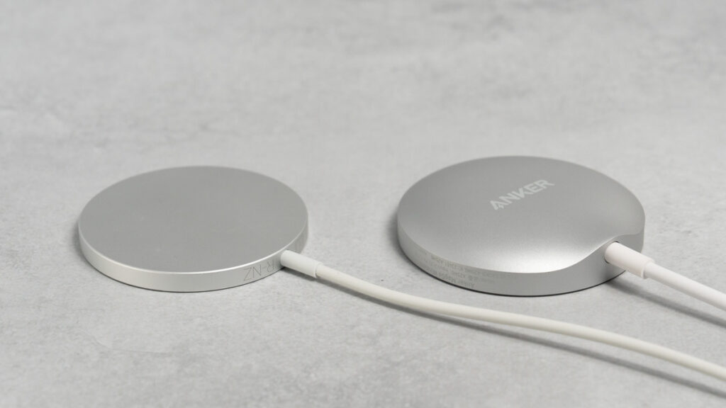 Anker MagGo Wireless Charger (Pad)とApple MagSafe充電器