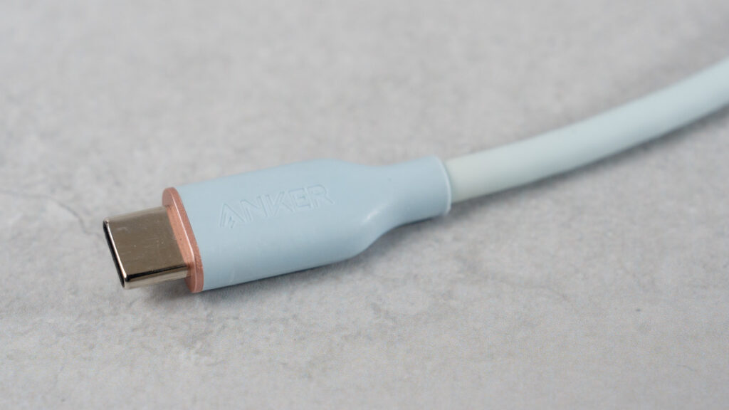 Anker PowerLine III Flow USB-C&USB-C ケーブルのシリコン素材
