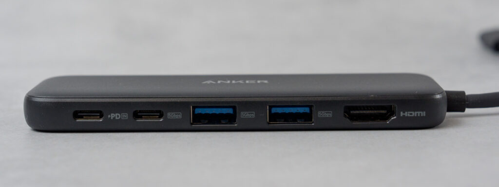 Anker 332 USB-C ハブ (5-in-1) のインターフェース