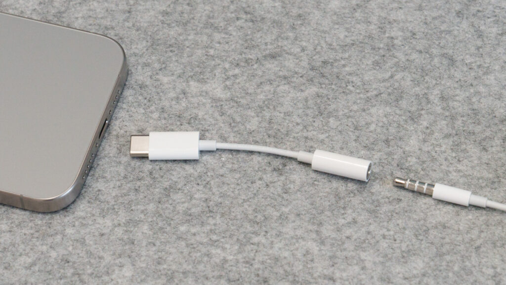 Apple USB-C to 3.5mmヘッドフォンジャックアダプタ