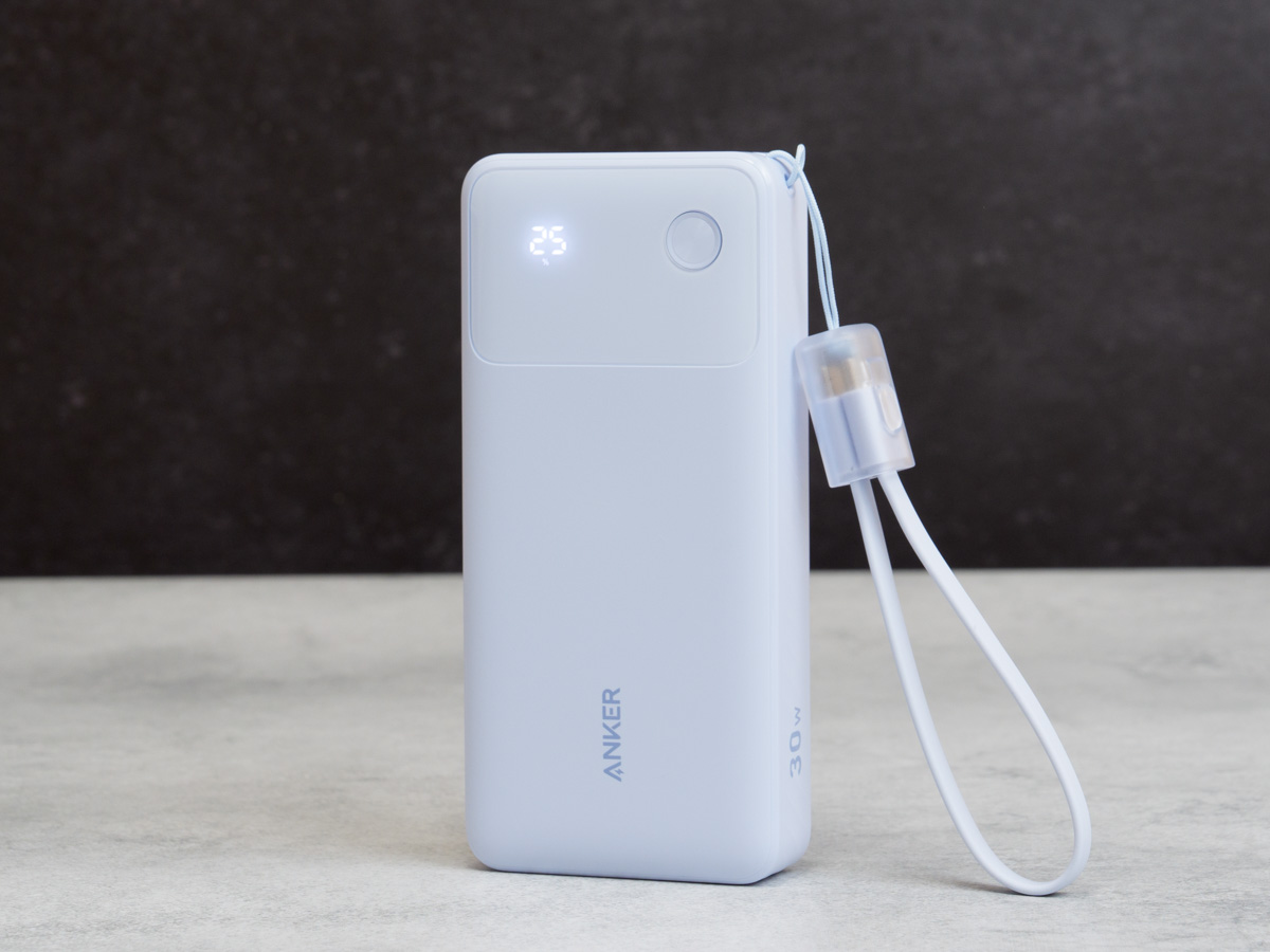 【レビュー】Anker Power Bank (20000mAh, 30W)｜脱着式USB-Cケーブル付き大容量モバイルバッテリー